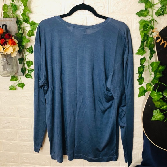 🌸5/$25🌸NWT Out Of the Blue Knits Basic Long Sleeve Flowy Top Size Large - Picture 8 of 10